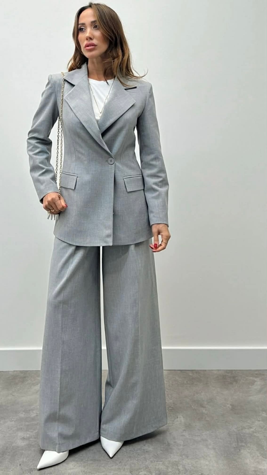 Ensemble Business Chic - Gris Tendance
