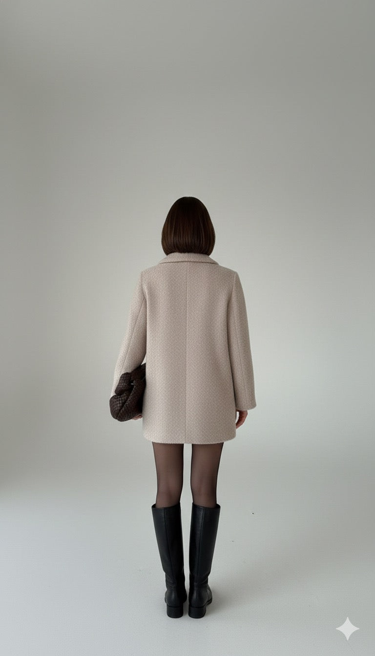 Veste Court Style Chic Décontracté