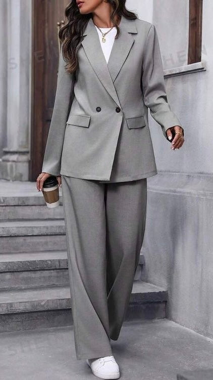 Ensemble Business Chic - Gris Tendance